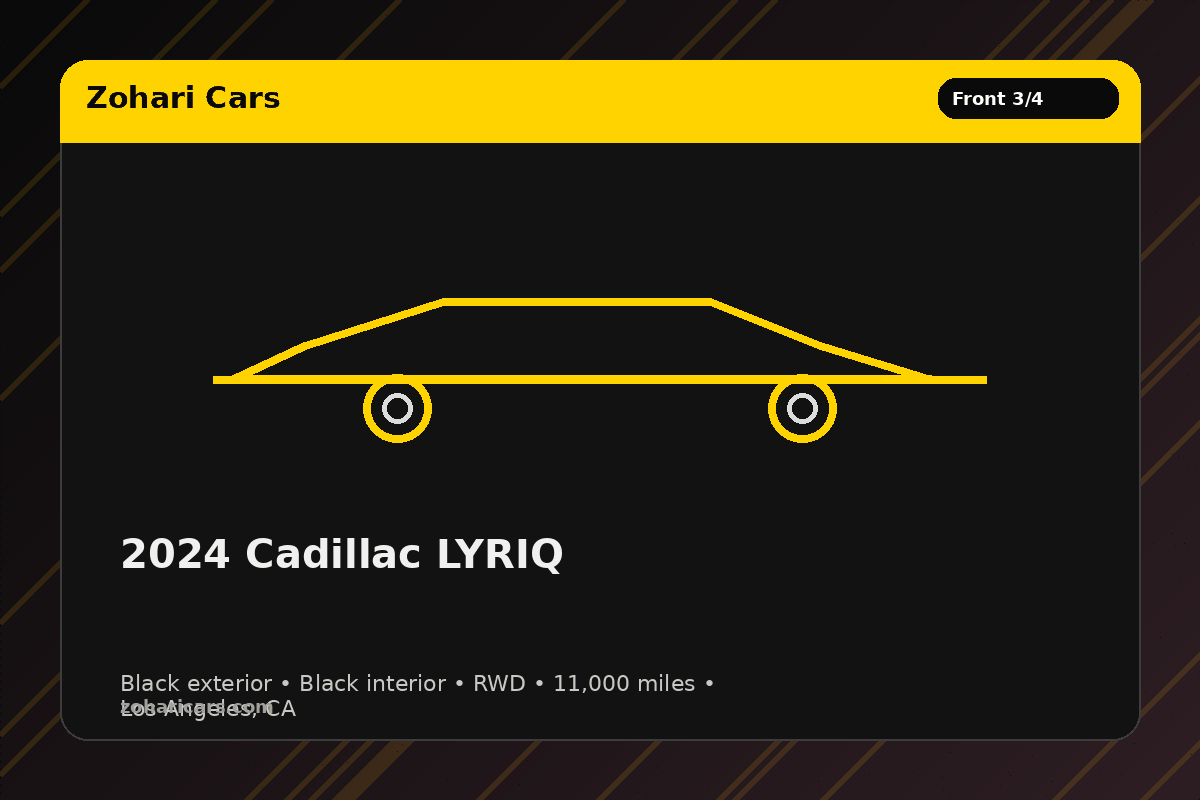 2024 Cadillac Lyriq (RWD) — Black — 11K mi