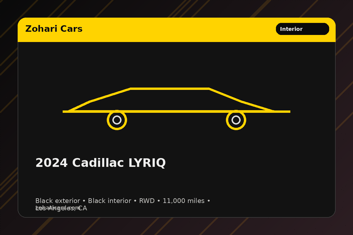 2024 Cadillac Lyriq (RWD) — Black — 11K mi