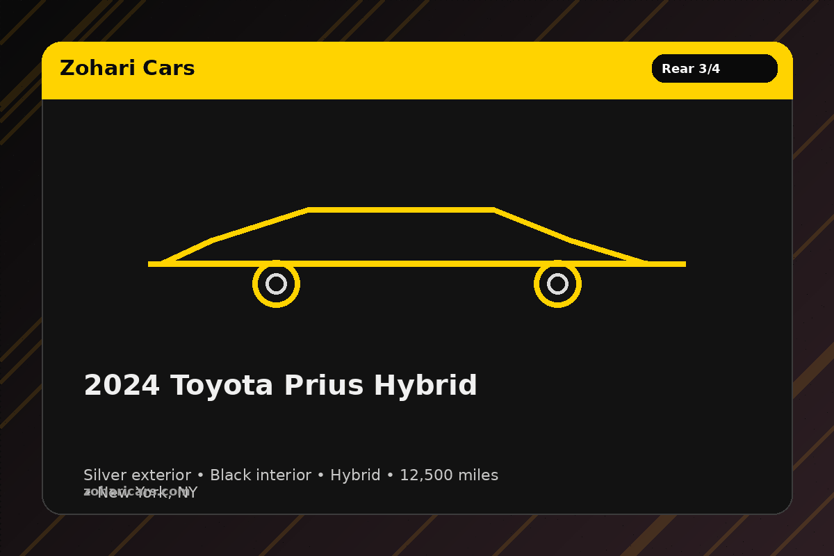 2024 Toyota Prius Hybrid — Silver — 12K mi (New York, NY)