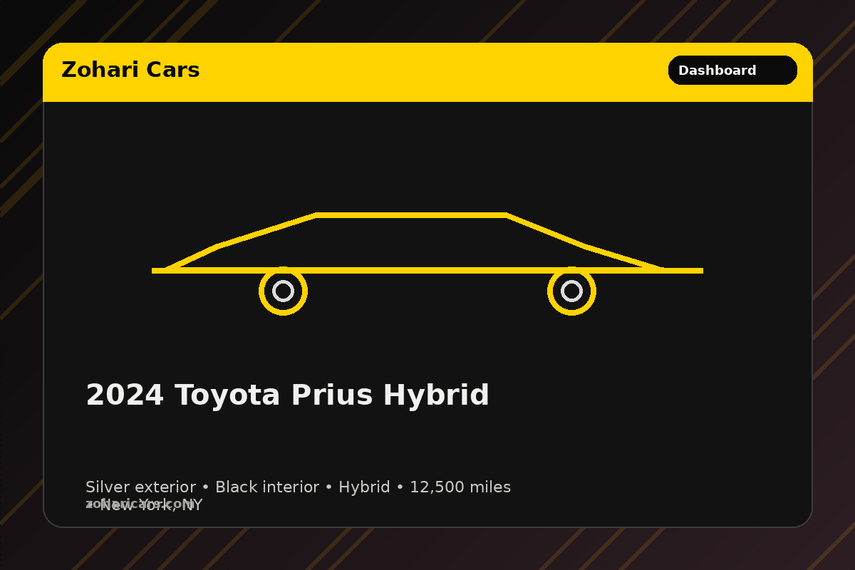 2024 Toyota Prius Hybrid — Silver — 12K mi (New York, NY)