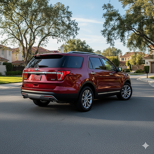 2017 ford explorer red color
