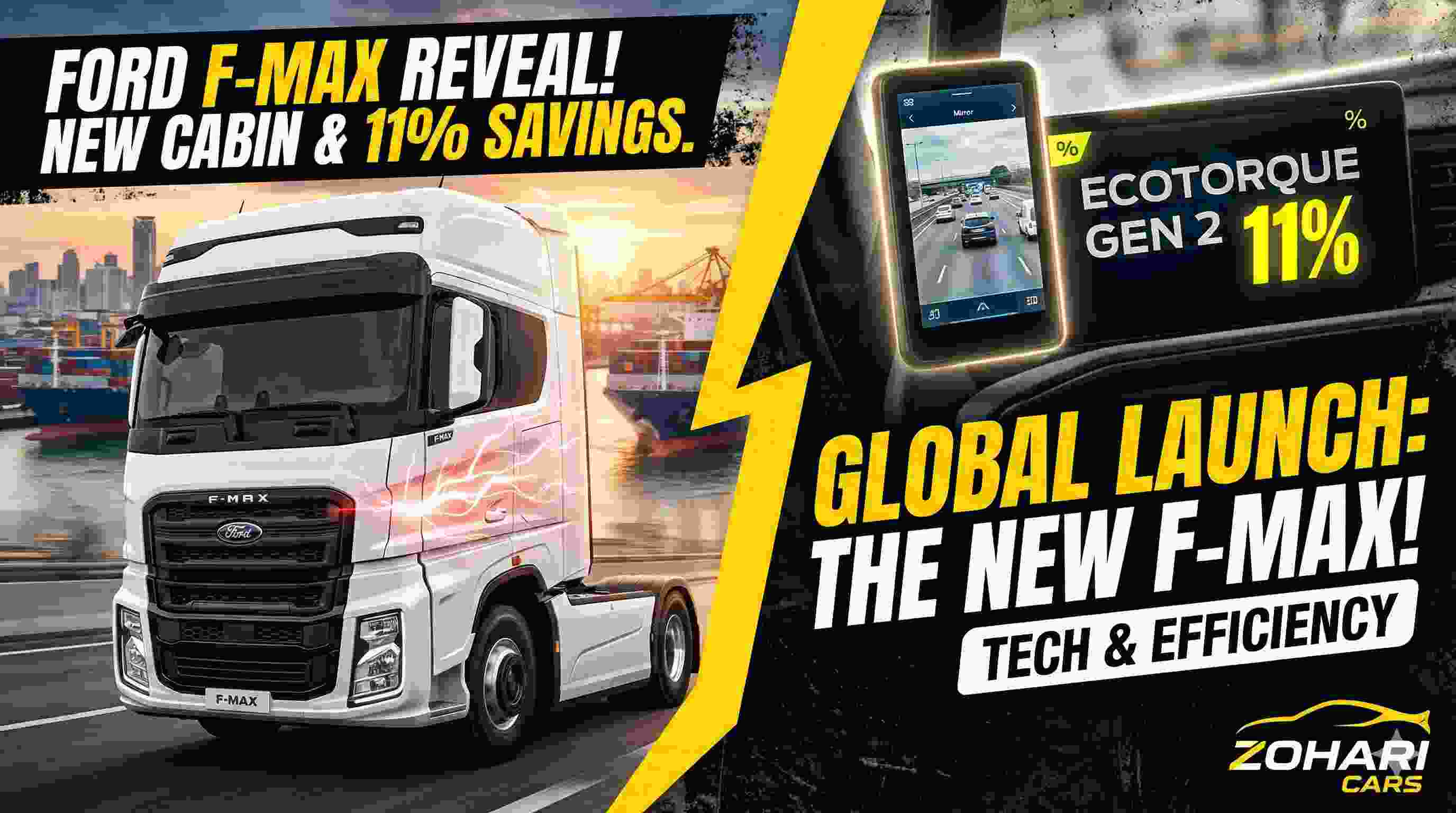 Next-Gen Hauling: Ford Trucks Unveils the New F-MAX with EcoTorque Gen 2 Efficiency