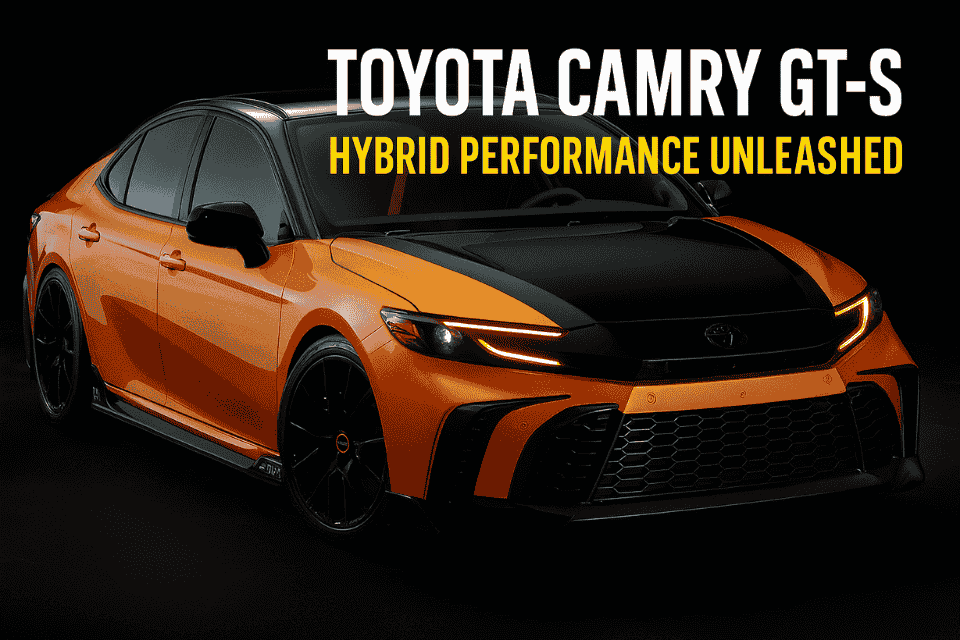 Toyota Camry GT-S Concept debuts at SEMA 2025 — a hybrid sedan with racing attitude.