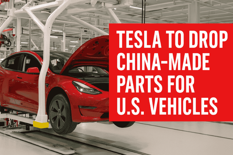 Tesla orders suppliers to drop China-made parts for U.S. builds amid rising tariffs and tighter EV rules.